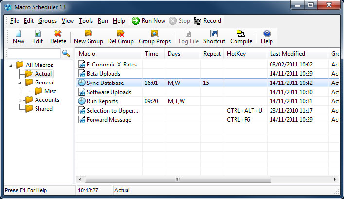 Macro Scheduler Automation Tool