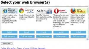Windows EU WebBrowser Choice