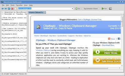 WebRecorder 3.0 - Faster more reliable internet macros